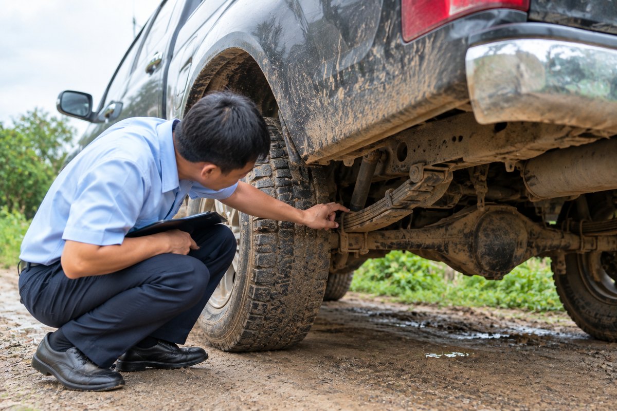 Kiểm tra nhíp và khung gầm, hạng mục người mua xe đời sâu soi kỹ nhất