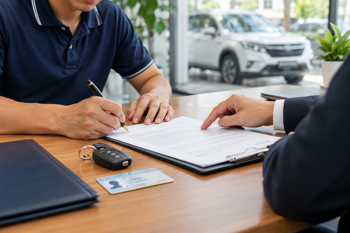 Ký hợp đồng mua bán xe ghi rõ thời điểm bàn giao để phân định trách nhiệm